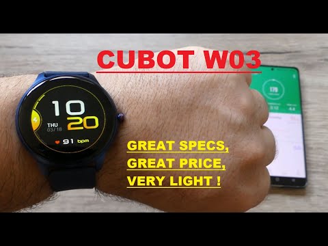 CUBOT W03 - Review! Smartwatch With HR ,and only 40 Gr.!And Great Price!