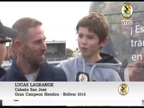 18-05-16 NOTA LUCAS LAGRANGE - CABAÑA SAN JOSE - EXPO. BOLIVAR - BOLIVAR