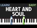 Heart And Soul From Big Hoagy Carmichael EASY Piano Tutorial