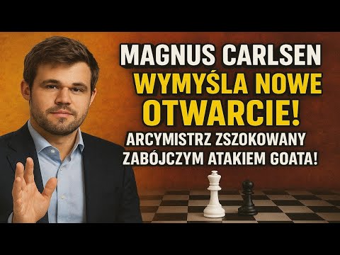 Magnus Carlsen WYMYŚLA NOWE OTWARCIE! Arcymistrz Zszokowany Zabójczym Atakiem GOATa!