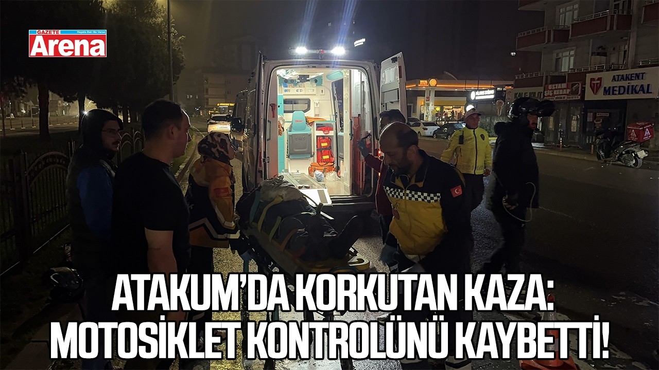 Samsun Atakum'da motosiklet kazası