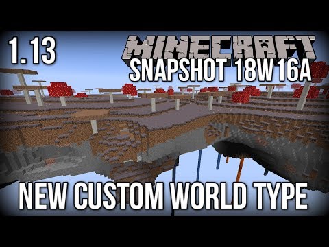 TheVirtualBomb - Minecraft Snapshot 18w16a - NEW 'Buffet' World Type (Floating Islands!) [Update Aquatic]