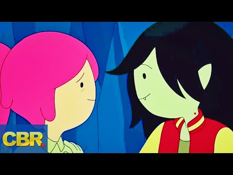 Part of a video titled The Evolution Of Princess Bubblegum And Marceline's Relationship