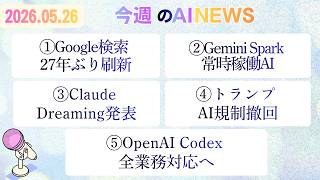 今週の生成AI関連ニュース：検索が変わる・エージェントが動く・規制が消えた一週間