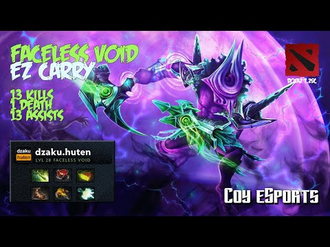 Dota 2 | Faceless Void Carry (13K/1D/13A) | Full Game (v7.25c)