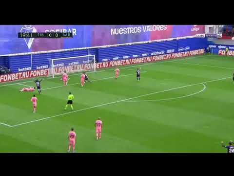 Gol de Marc Cucurella - Eibar Va Barcelona 1-0