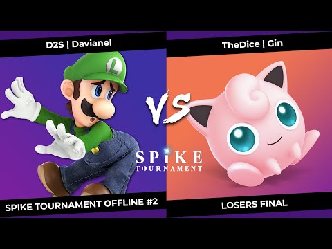 SpikeT Offline #2 Losers Final - D2S | Davianel (Luigi) VS TheDice | Gin (Jigglypuff/Wolf)
