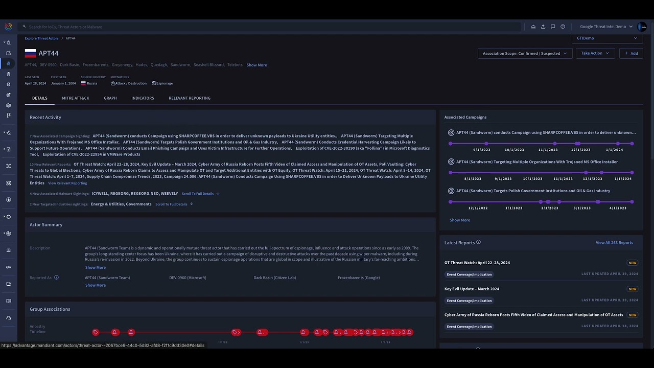 Google Threat Intelligence Demo