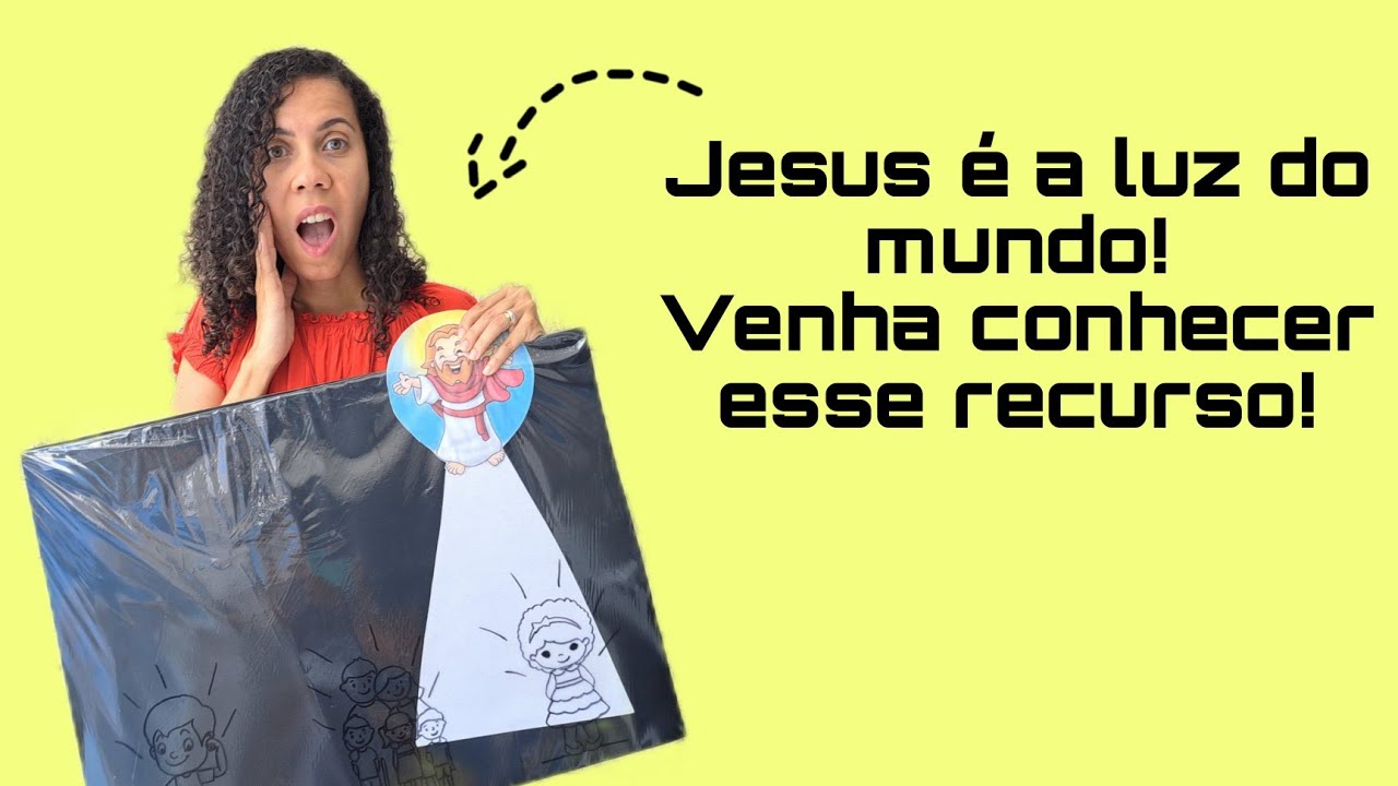 RECURSO VISUAL- JESUS É A LUZ DO MUNDO