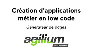 Vidéo de Agilium