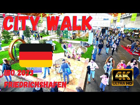 IBO 2023 Friedrichshafen - City Walking Bodensee 🇩🇪 ✨ 4K HDR ASMR März 2023