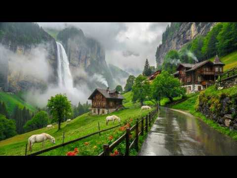 Il paradiso della Svizzera in una giornata di pioggia: villaggi paradisiaci nelle Alpi svizzere