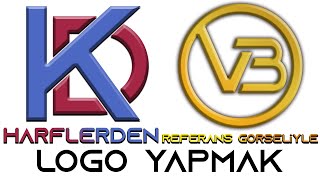 Harflerden Logo Yapmak.Referans Görseliyle Logo Yapmak.Photoshop Dersleri.