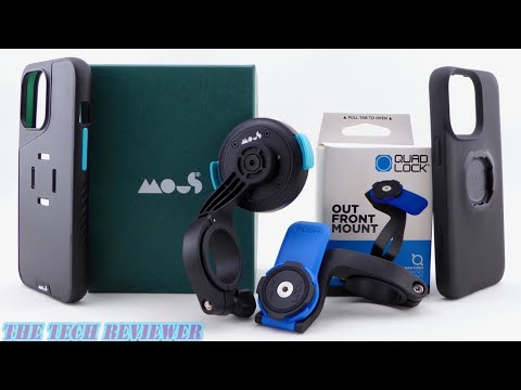 Mous Evolution Case/IntraLock Bike Mount and Quad Lock Out Front Mount for iPhone 13 Pro Compared!
