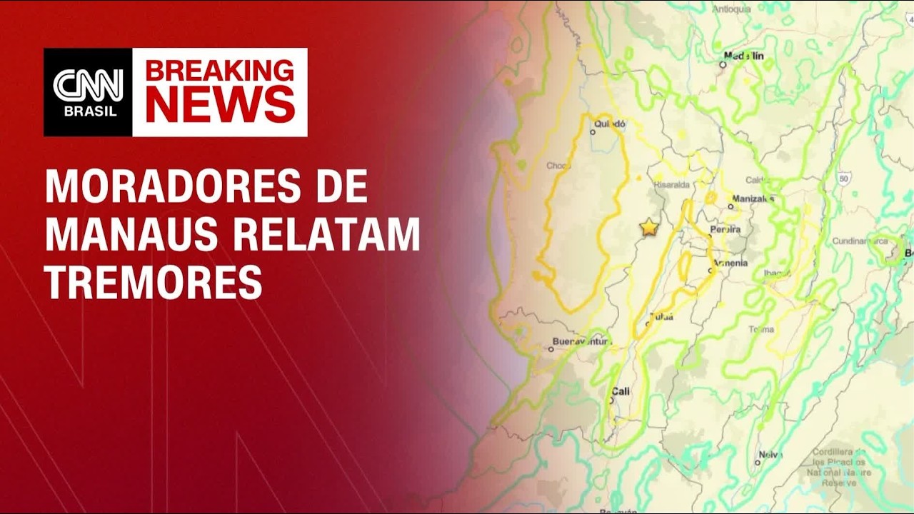 Moradores de Manaus relatam tremores após terremoto na Colômbia | LIVE CNN