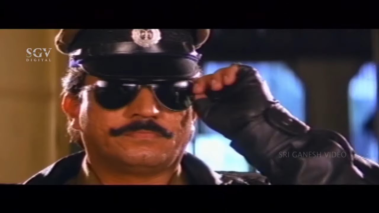 Shobharaj Hit Police Officer in Station | Devaraj | Kannada Super Scenes of Golibar Kannada Movie