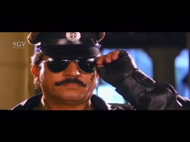 Shobharaj Hit Police Officer in Station | Devaraj | Kannada Super Scenes of Golibar Kannada Movie