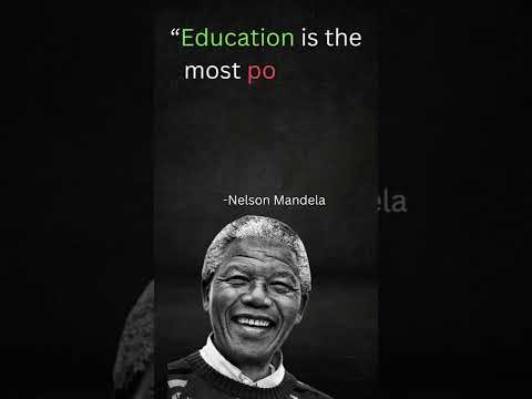 “Education is the... || Nelson Mandela quotes
