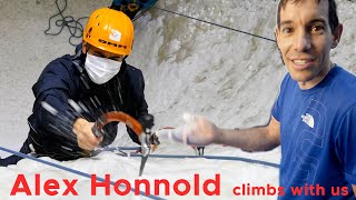 Alex Honnold tries ICE climbing with a bunch of noobs || The alpinist