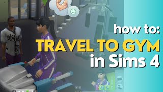 The Sims 4 How to go to the gym. SUPER EASY TUTORIAL for PlayStation!