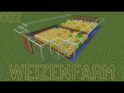 Minecraft Tutorial Deutsch 1.19 | Wie baut man eine Weizenfarm ??