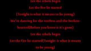 tonight is what it means to be young-lyrics