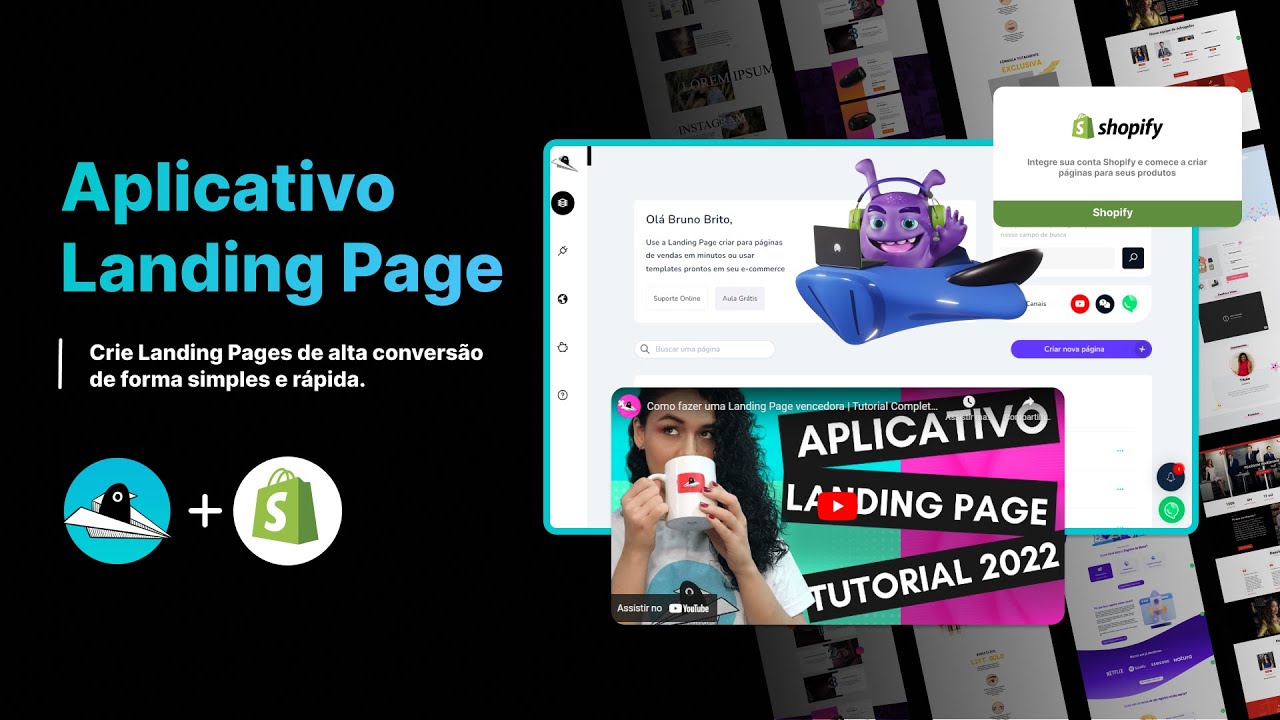Como integrar o aplicativo Landing Page na sua loja na Shopify