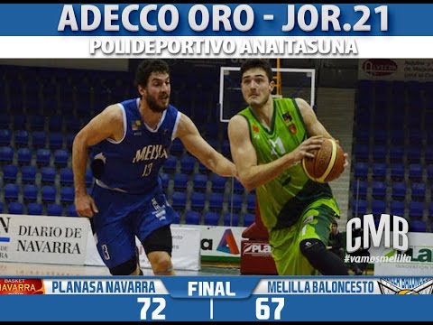 Resumen Planasa Navarra - Club Melilla Baloncesto (ORO 14/15 - J21)