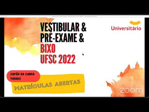 Pré-exame UFSC 2022