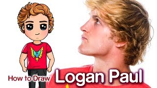 How to Draw Logan Paul Famous Youtuber