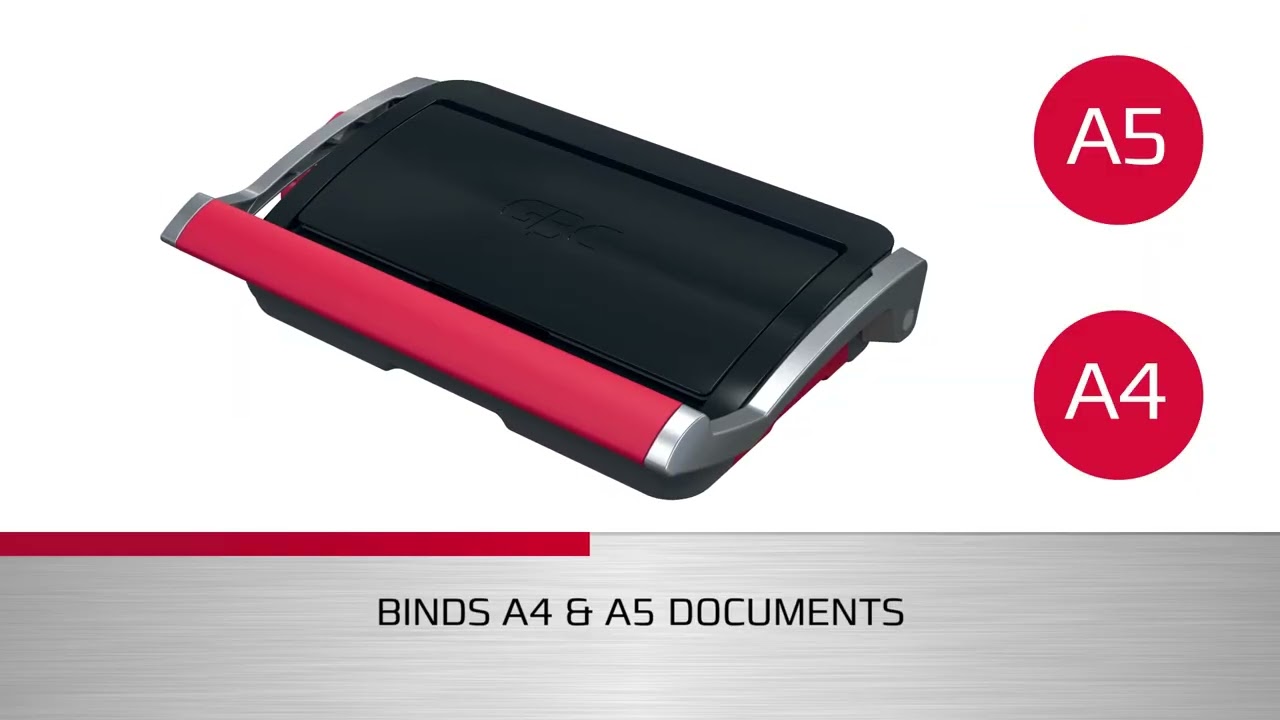 Masina de indosariat GBC CombBind CB15, manuala, cu spire din plastic, A4, 15/165 coli, negru-argintiu