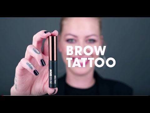 Maybelline MAY ES TATTOO BROW GelTint NU 25 Chocol video