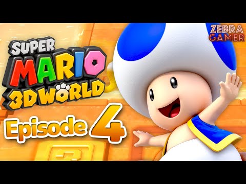 Super Mario 3D World Nintendo Switch Gameplay Walkthrough Part 4 - World 4 100%! Toad!