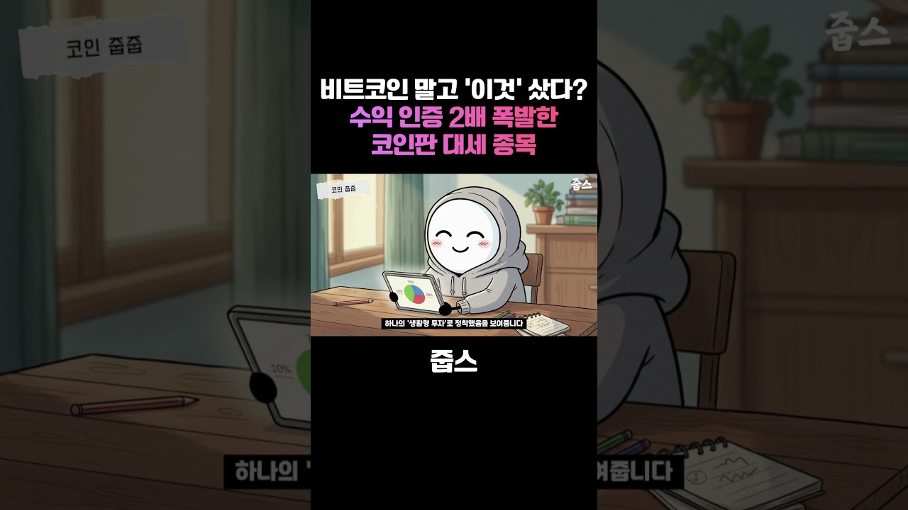 비트코인 말고 '이것' 샀다고? 수익 인증 2배 폭발한 코인판 대세 종목