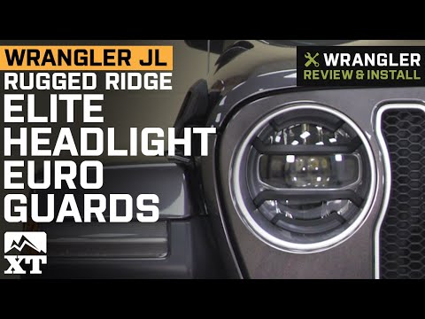Jeep Wrangler JL Rugged Ridge Elite Headlight Euro Guards Reivew & Install