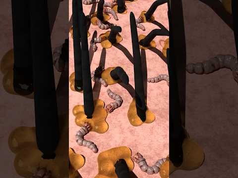 Aise hota hai dandruff 😳! #shorts #medicalanimation #animation #health #science #dandruff