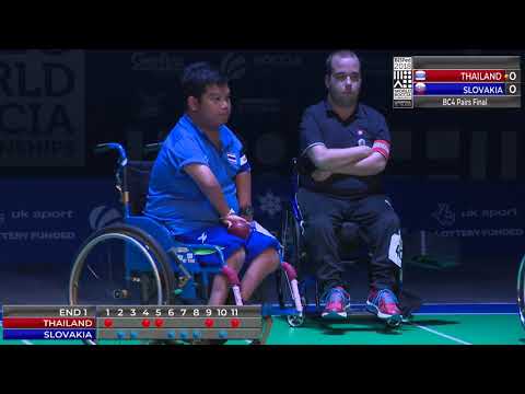 BISFed World Boccia Championships 18.08.2018. - Final - THAILAND vs. SLOVAKIA (BC4)