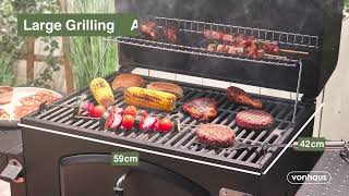 VonHaus American Charcoal BBQ