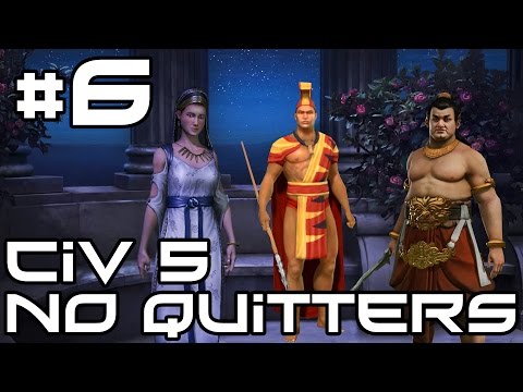 Civ 5 No Quitters Multiplayer - A Salty Trade! #6