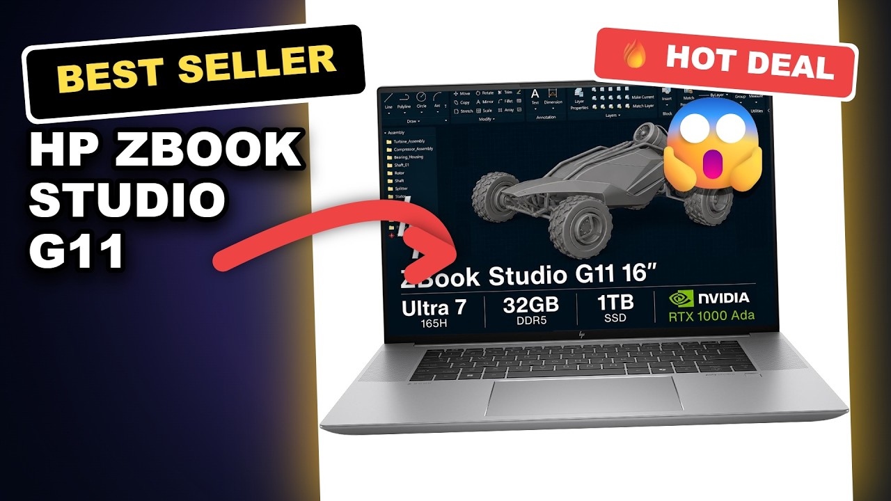 HP ZBook Studio G11 Review: Best AI Workstation for Engineers & Designers? review video