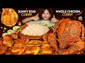 SPICY WHOLE CHICKEN CURRY SUNNY SIDE UP EGG CURRY ️WITH BASMATI RICE NEPALI MUKBANG BIG BITES