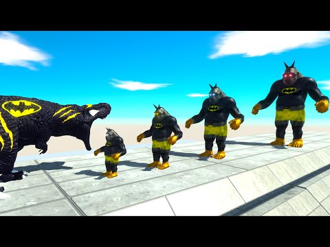 BATTLE 4 SIZE of BATMAN GORO - Animal Revolt Battle Simulator ARBS