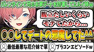 バレンタインで兄が腹立たしいくらいモテモテだったため、彼女とのお家デートを妨害していたルイ姉w【鷹嶺ルイ/ホロライブ切り抜き】