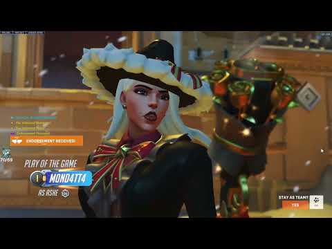 POTG! IDDQD's Ashe Domination | Overwatch 2 SEASON 20 TOP 500