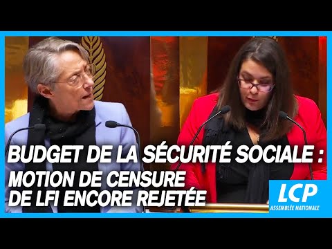 Budget de la Sécurité sociale : motion de censure de LFI encore rejetée - 28/11/2022