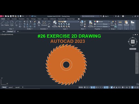 AutoCAD 2D exercise 1