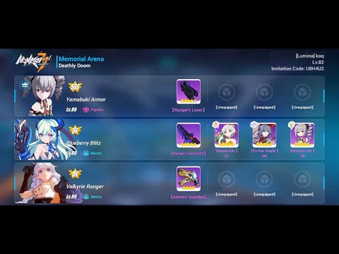 Memorial Doom using F2P DK VR BB team (30.4k)