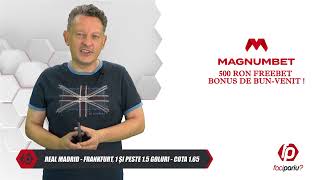 Faci pariu cu Sabin #211: Profit din Liga Campionilor + Cota 1.65 la Real – Frankfurt!