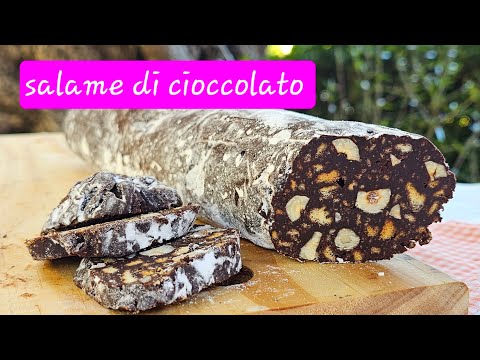 Salame di cioccolato, senza uova e con un suggerimento per farlo senza burro