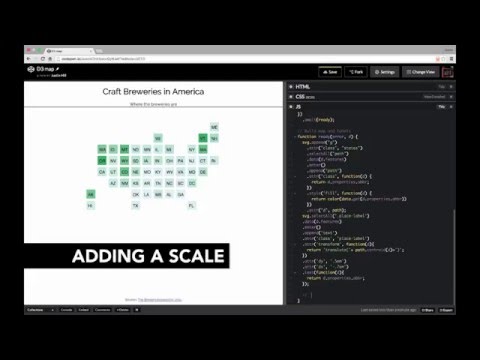 Adding a scale - Building an Interactive D3 map
